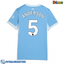 Fotballdrakt Dame Manchester City Elliot Anderson #5 Hjemmedrakt 2026-27 Kortermet